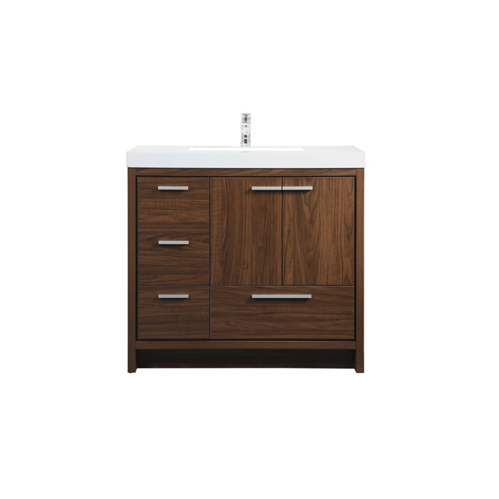 Zipcode Design™ Albers 36'' Single Bathroom Vanity with Resin Top